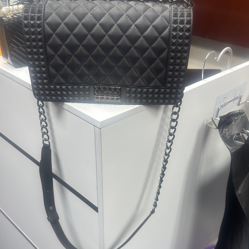 Black Quilted Women's Bag